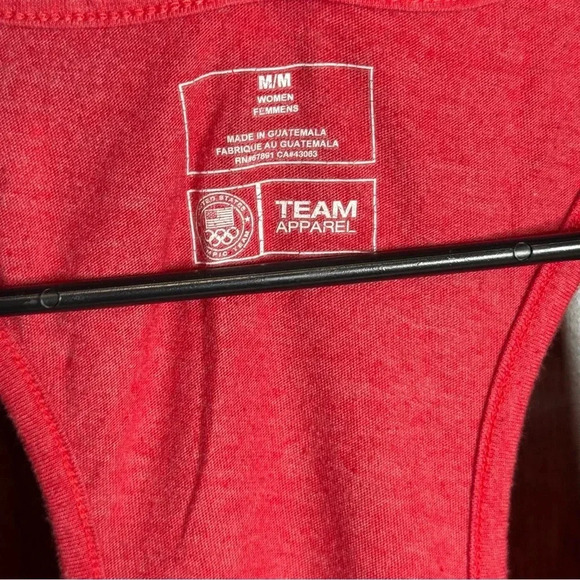 Team USA Olympic Women’s Racerback Tank top Size Medium Red athletic wear - Picture 4 of 5